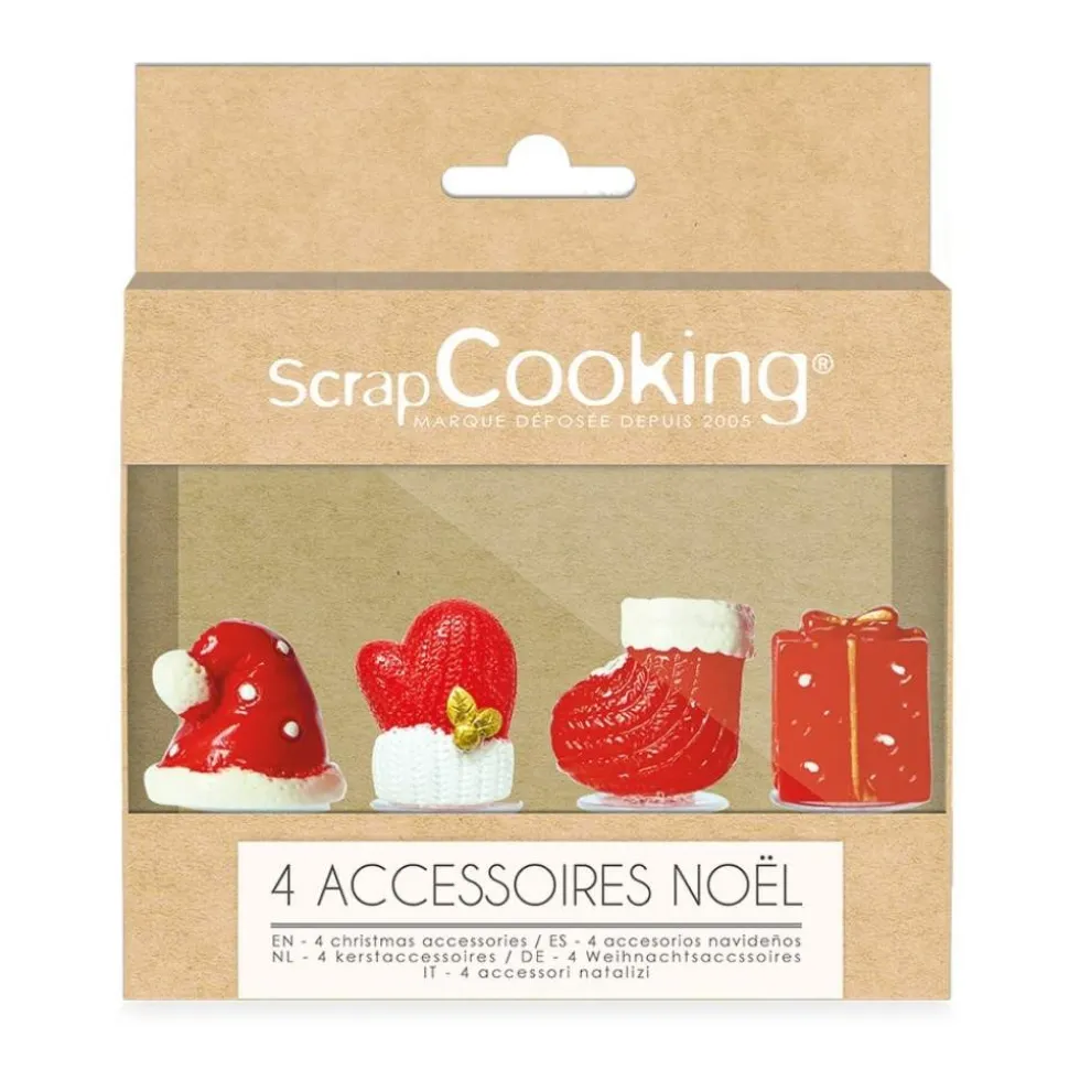 4 accessoires décoratifs Noël