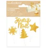 4 Accessoires de Noël dorés
