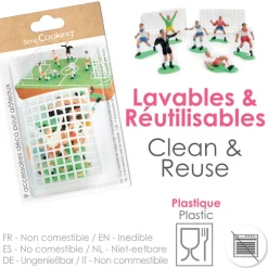 9 accessoires foot pour gâteaux