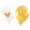 6 ballons gold