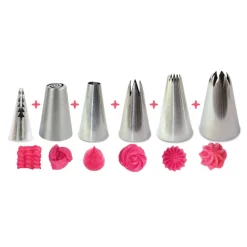 Boite déco cupcake 6 douilles inox