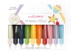 Boite de 10 stylos goût choco