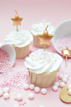15 bougies chiffres & étoiles dorées