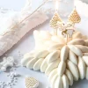 8 bougies de Noël dorées