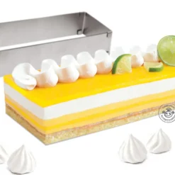 Cadre pâtissier rectangle extensible inox