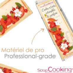 Cadre à tarte perforé extensible inox