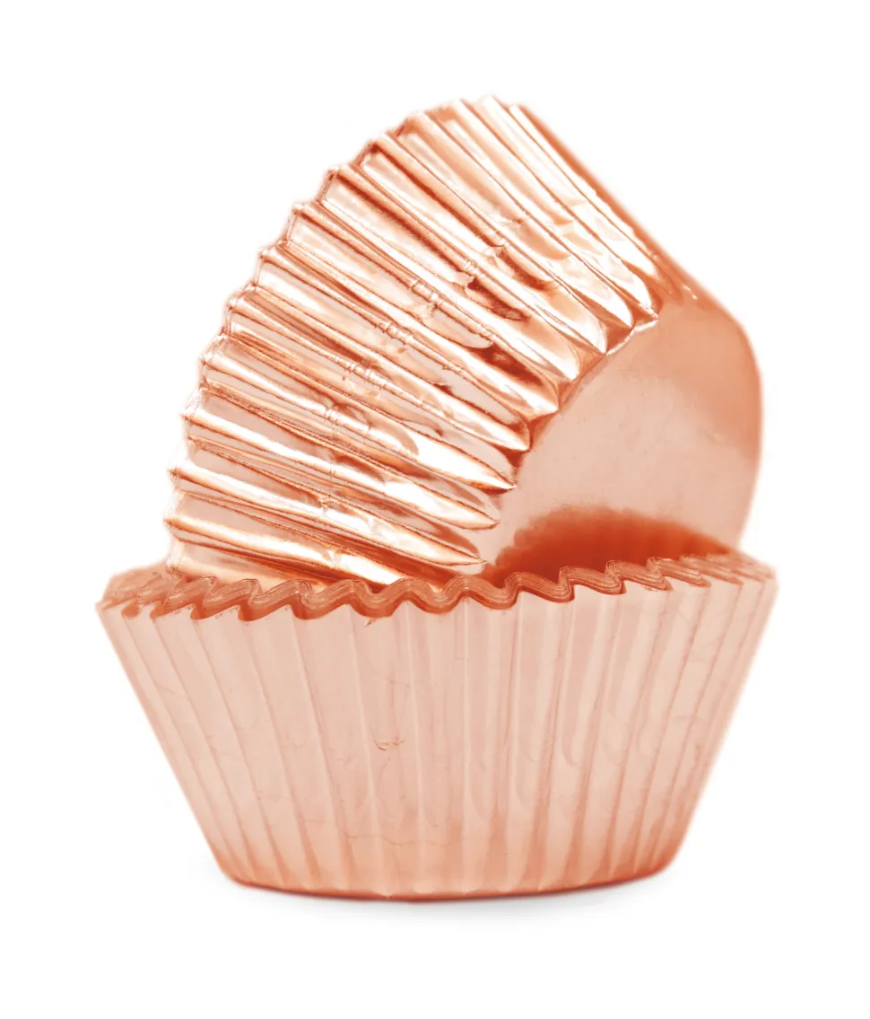 Caissettes rose gold +/-48