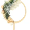 Cake topper bois Couronne de Noël