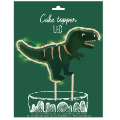 Cake topper Led dinosaure