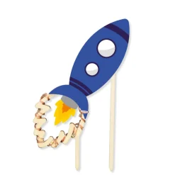 Cake topper led fusée
