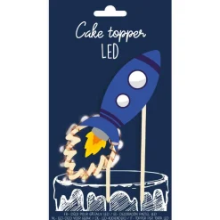 Cake topper led fusée