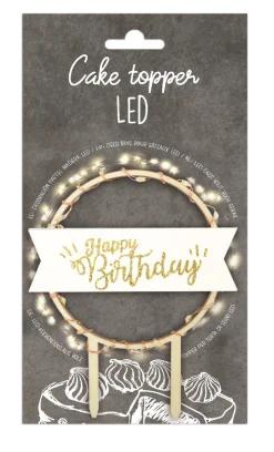 Cake topper led Happy Birthday