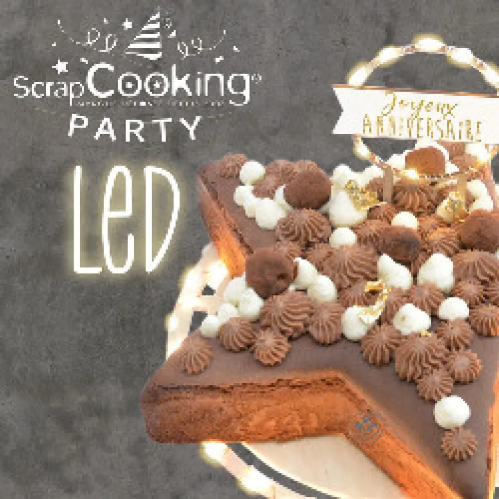 Cake topper led Joyeux Anniversaire