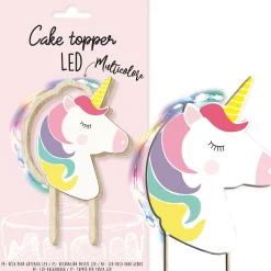 Cake topper led Licorne