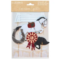 Cake toppers équitation pour déco de gâteaux