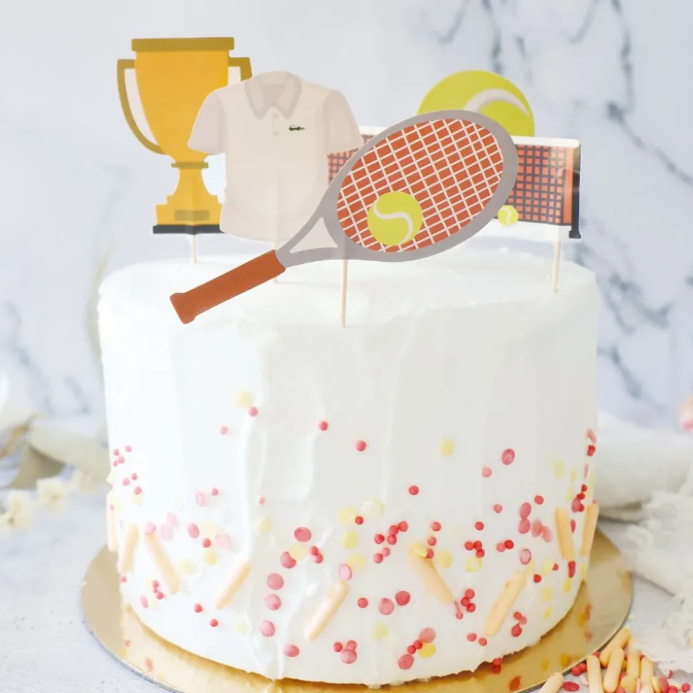 Cake toppers tennis pour déco de gâteaux