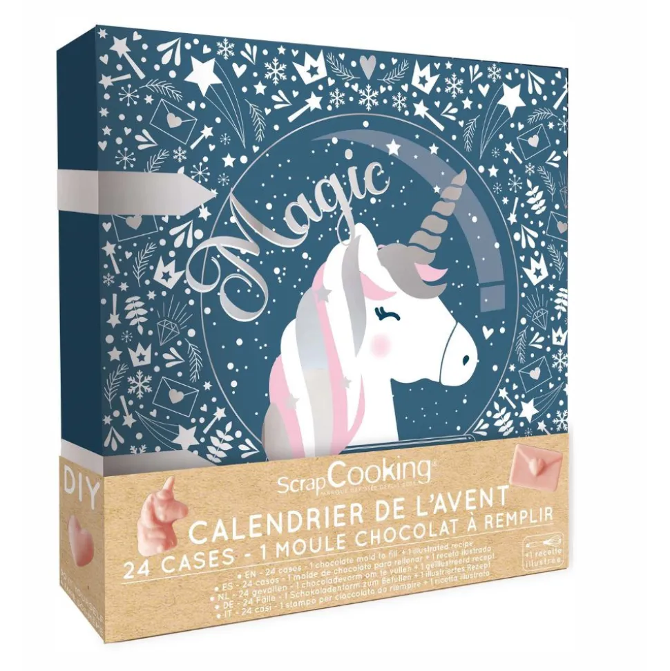 Calendrier de l'avent Licorne pour chocolat à remplir