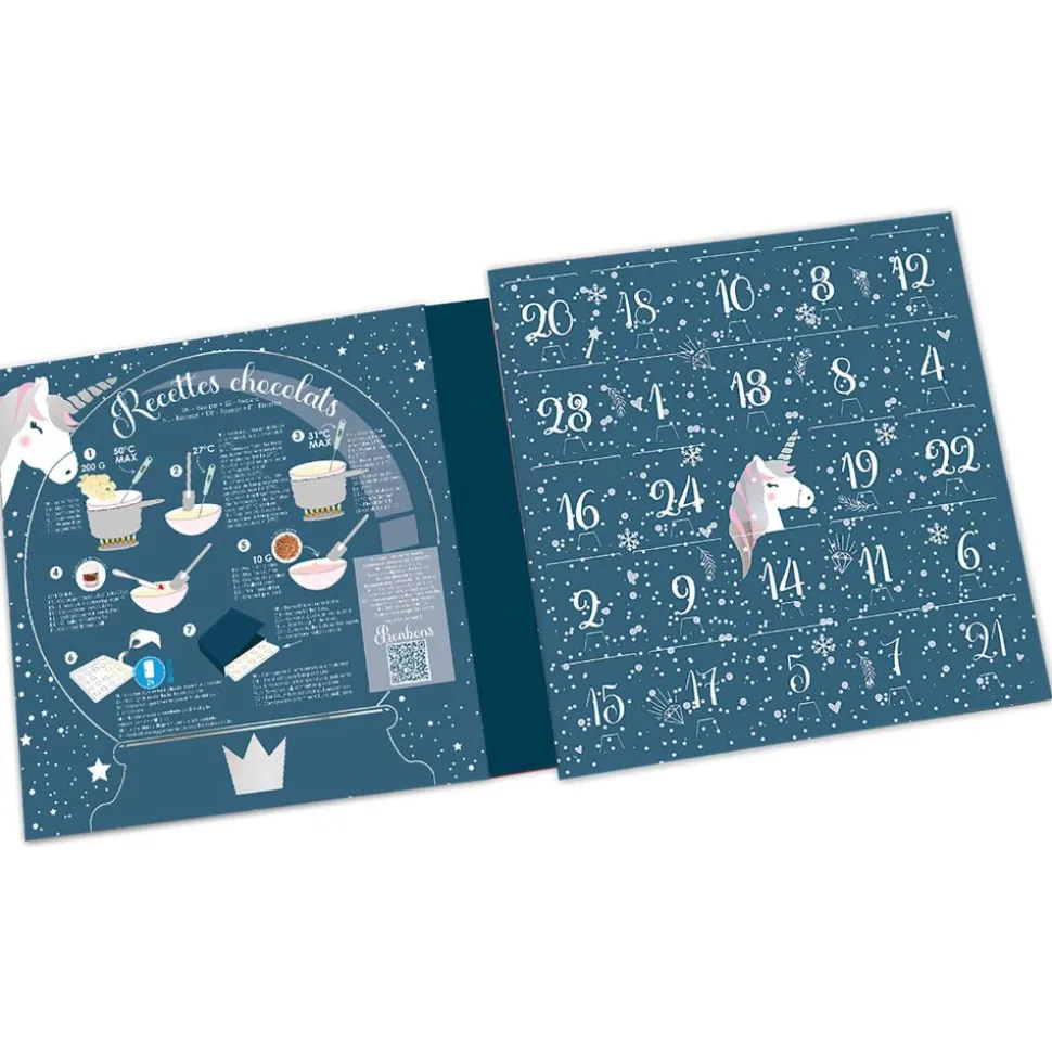 Calendrier de l'avent Licorne pour chocolat à remplir