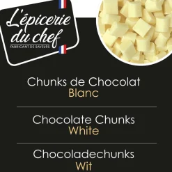 Chunks de chocolat blanc 200g
