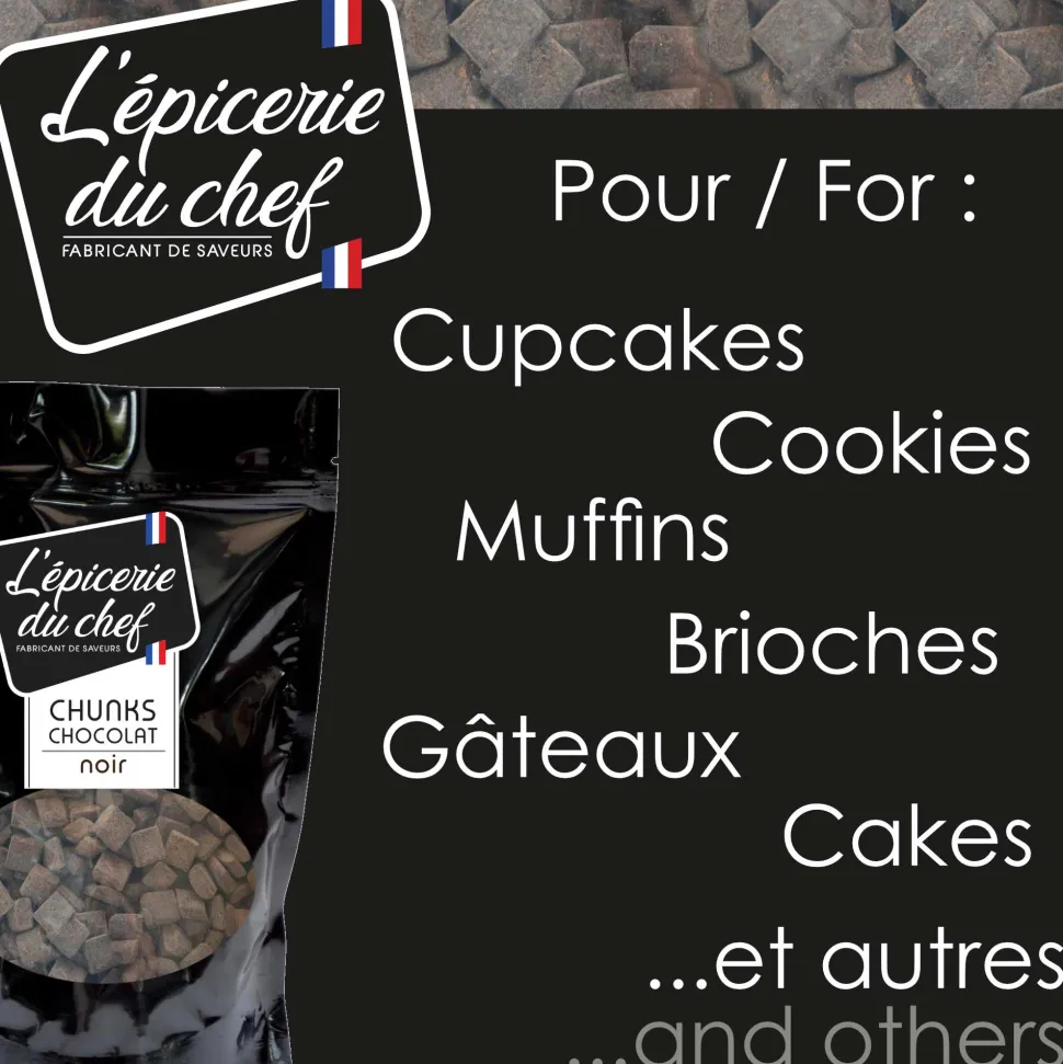 Chunks de chocolat noir 500g