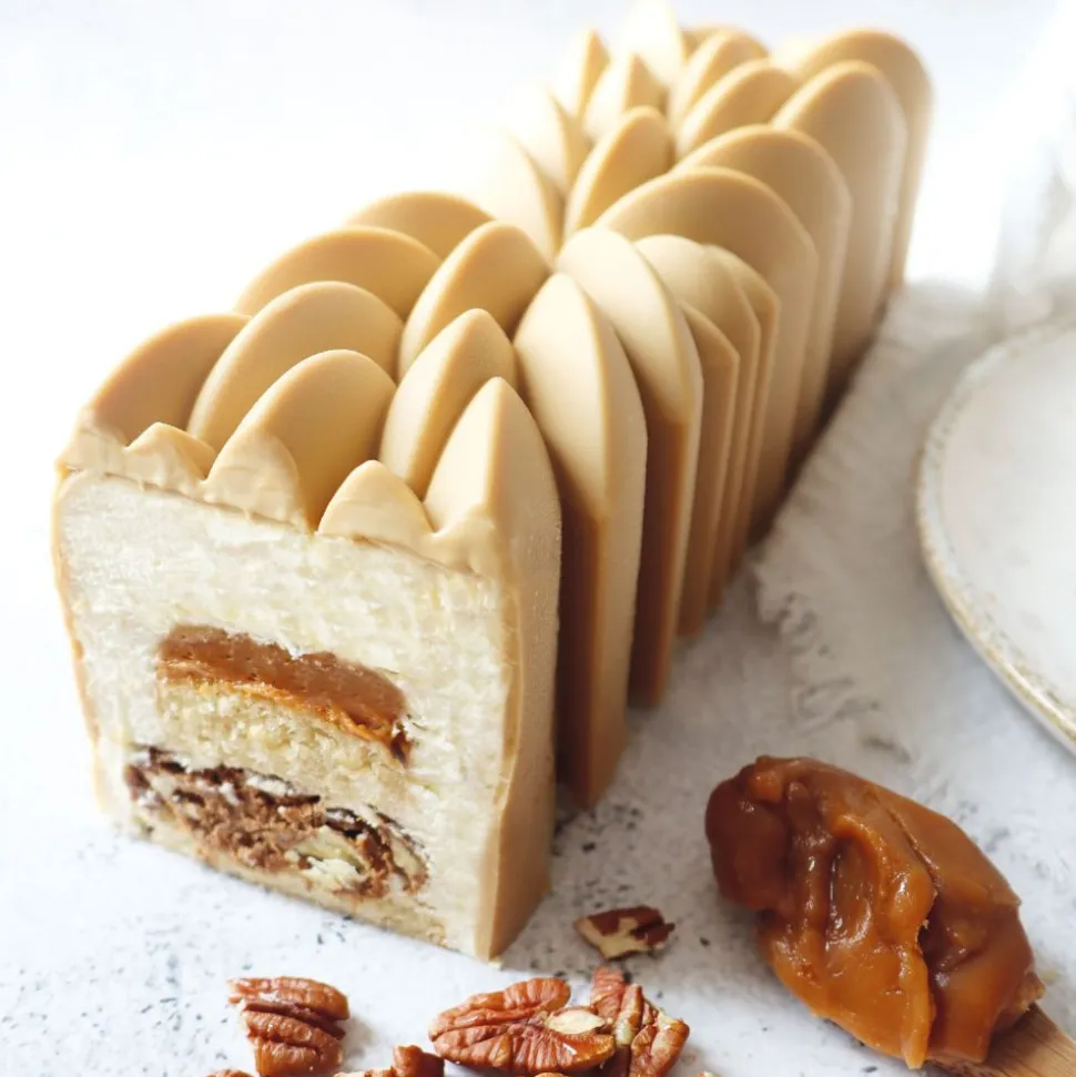 Coffret bûche de Noël Instant - Moules, insert, tapis & recettes