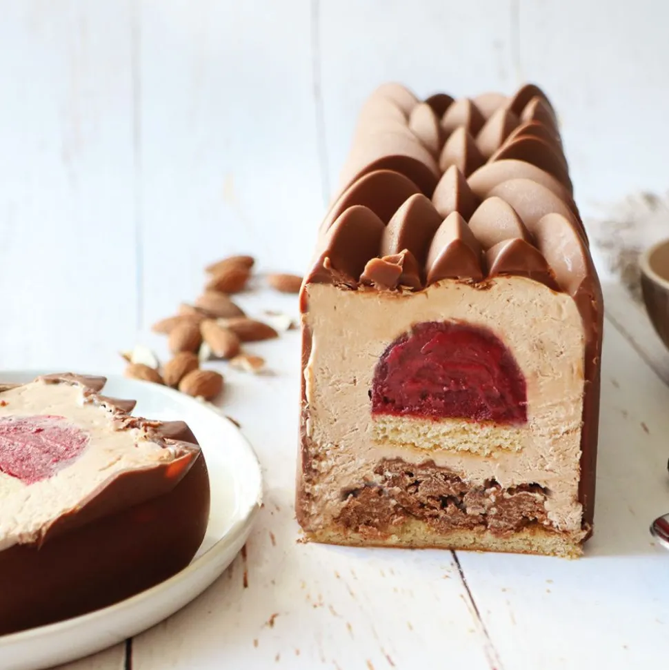 Coffret bûche de Noël Instant - Moules, insert, tapis & recettes
