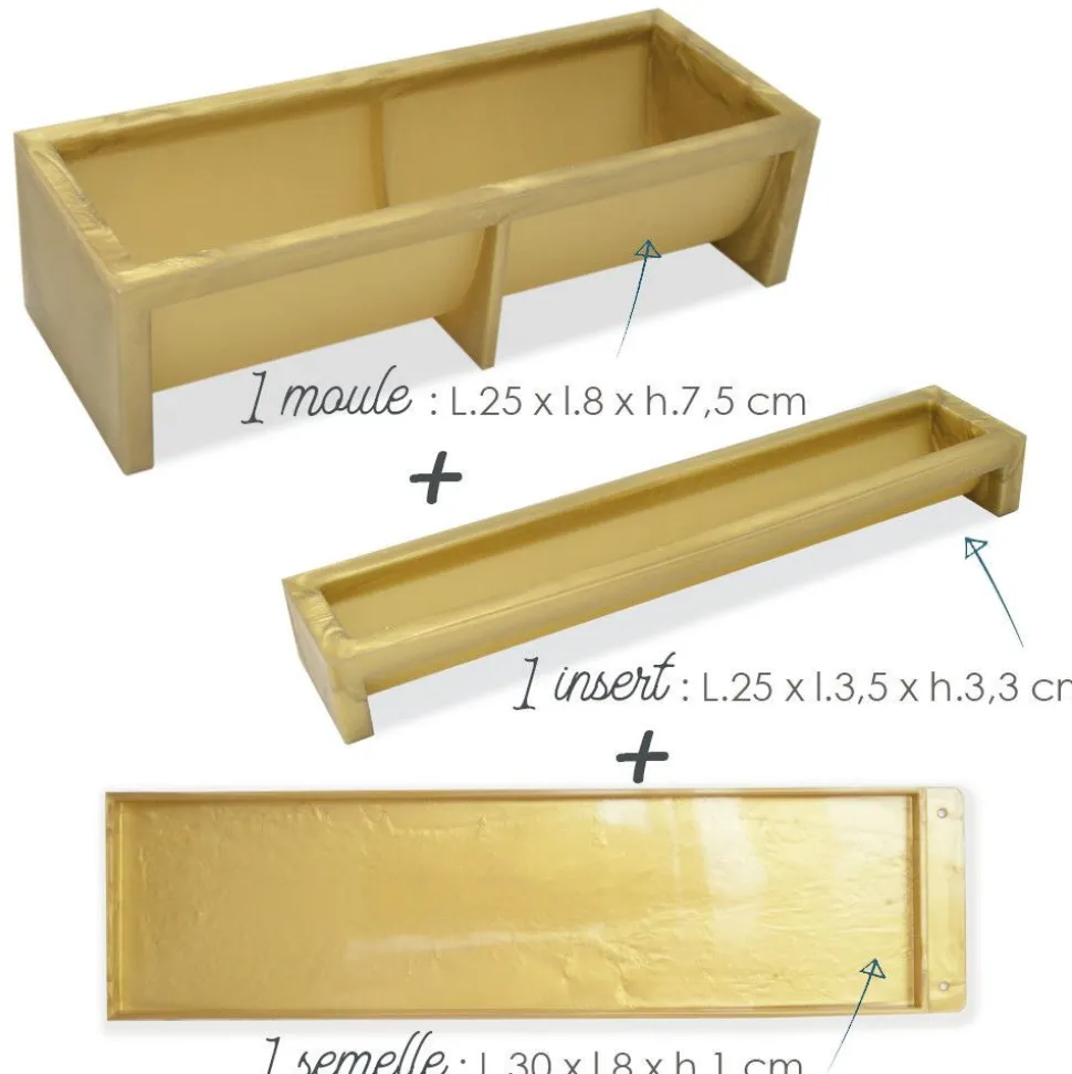 Coffret bûche de Noël - Moules, insert, tapis & recettes