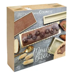 Coffret bûche de Noël - Moules, insert, tapis & recettes