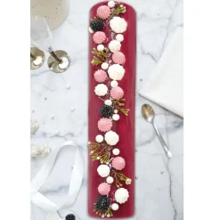 Coffret Bûche de Noël XXL - Moule Inox & feuilles rhodoïd