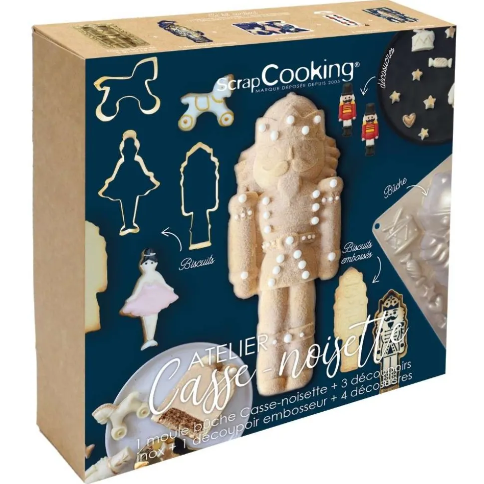 Coffret bûche et biscuits de Noël - Casse-Noisette