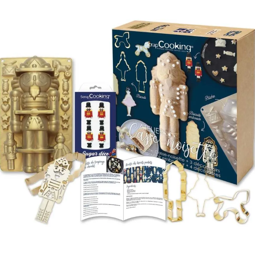 Coffret bûche et biscuits de Noël - Casse-Noisette
