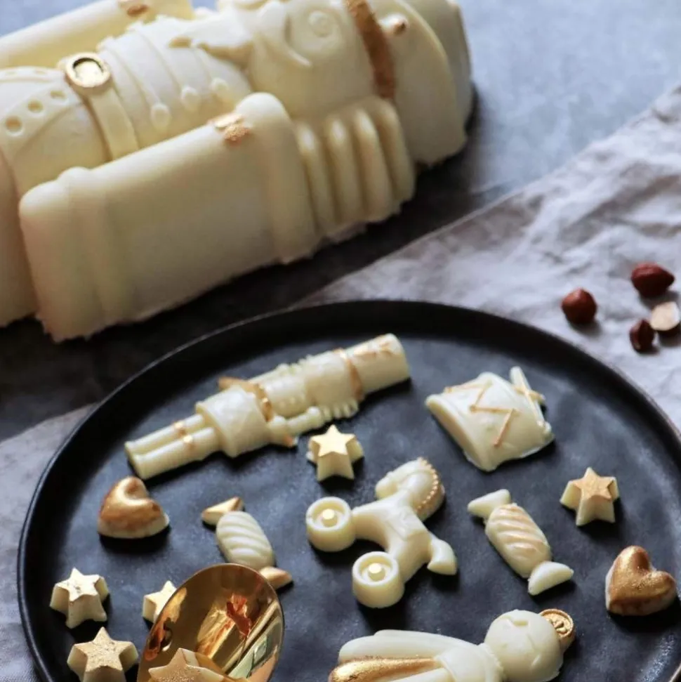 Coffret bûche et biscuits de Noël - Casse-Noisette