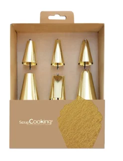 Coffret 6 douilles dorées