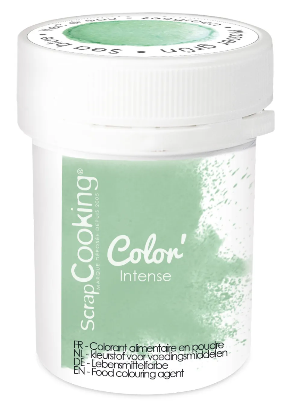 Colorant alimentaire en poudre - vert d'eau