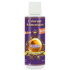 Colorant alimentaire hydrosoluble violet professionnel spécial aérographe - 125 ml