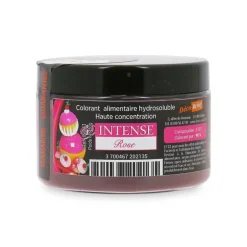 Colorant alimentaire hydrosoluble intense rose en poudre - 50 g
