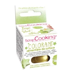 Colorant de surface irisé vert citron