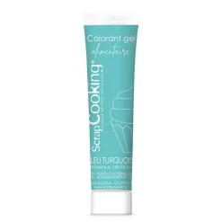 Colorant gel alimentaire bleu turquoise 20 gr