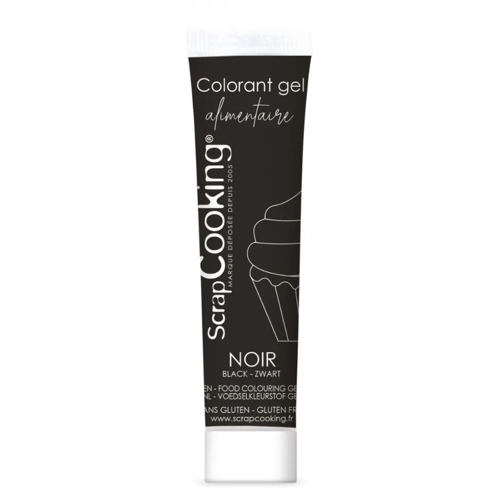 Colorant gel alimentaire noir 20 gr