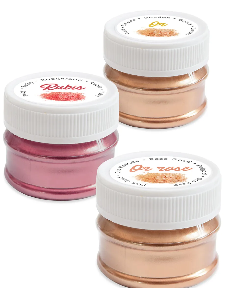 3 colorants de surface irisés 3 x 5 gr