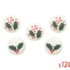 Décors en sucre Noël Pastilles feuille de houx x120 pièces