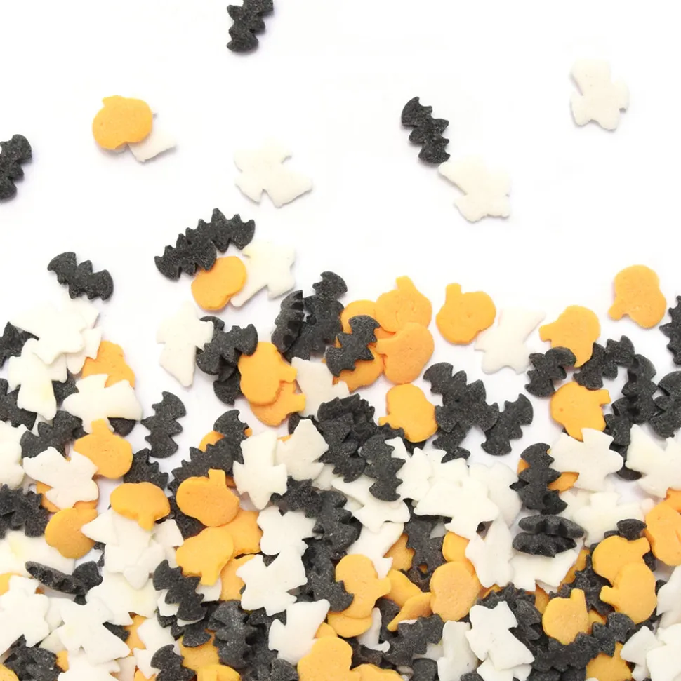 Décors sucrés Halloween – Citrouilles, fantômes et chauve-souris