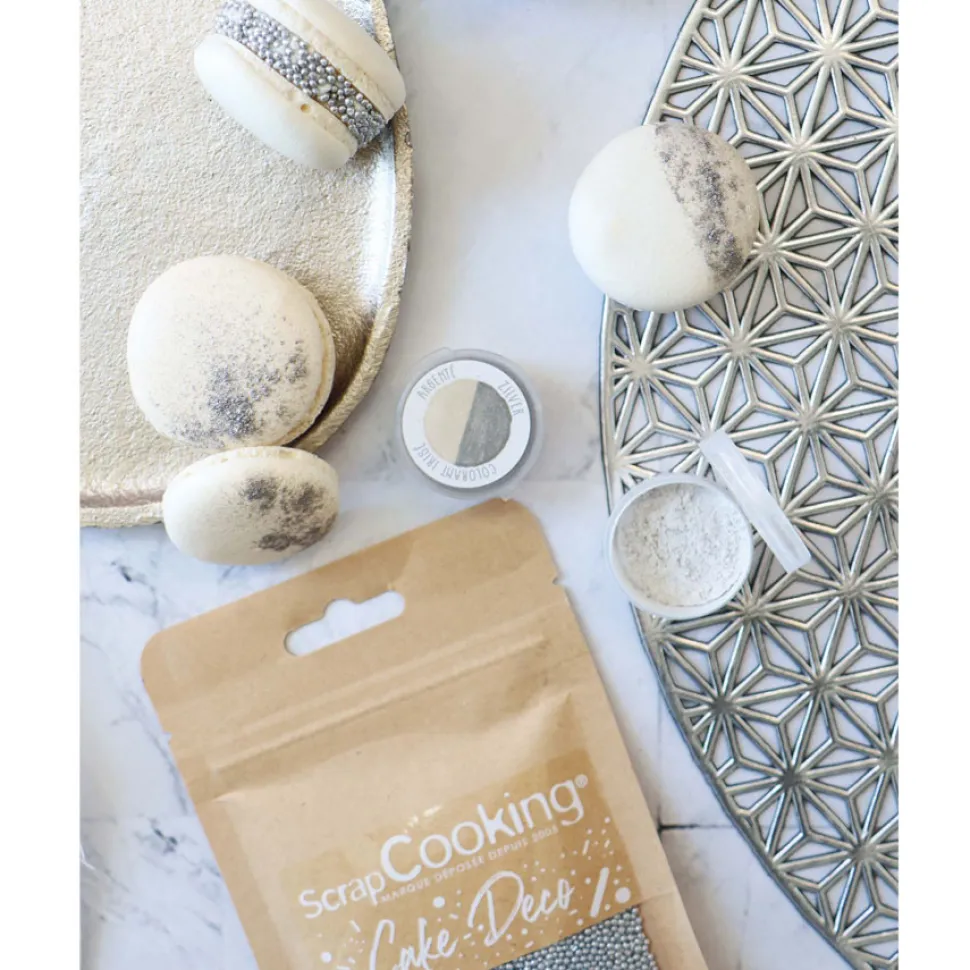 Décors sucrés mini-billes argentées 80g