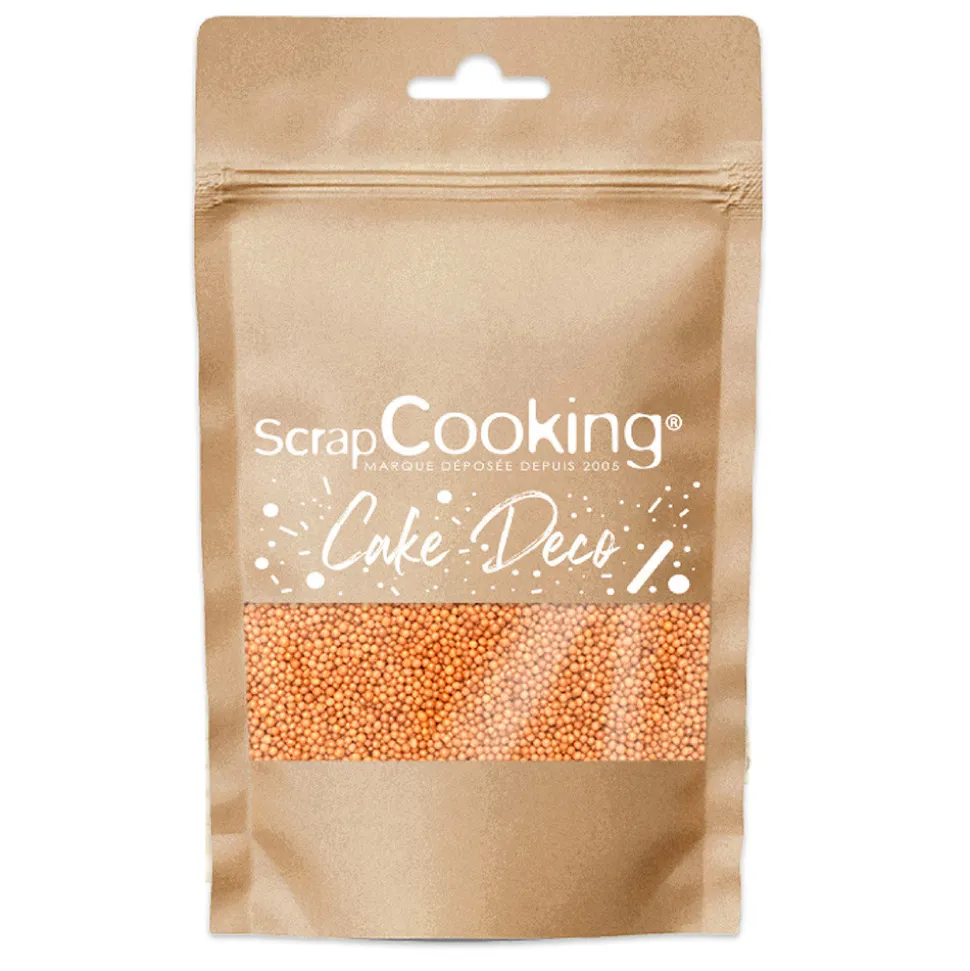 Décors sucrés mini-billes dorées 80g