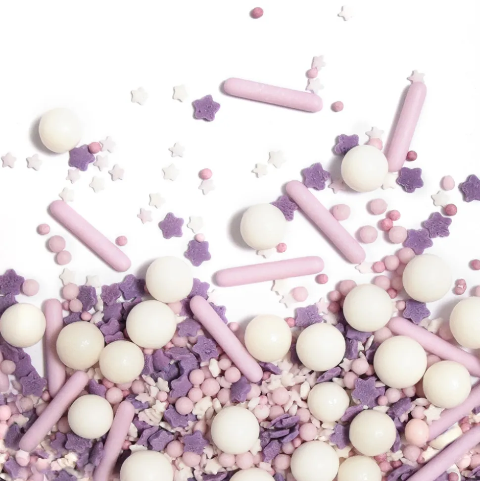 Décors sucrés mix rods lilas 70g