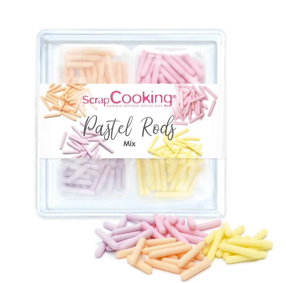 Décors sucrés Pastel Rods mix 60g