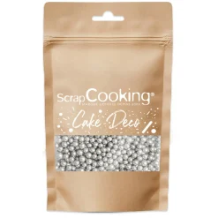 Décors sucrés perles argentés 55g