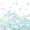 Décors sucrés perles blanc/bleu 55g