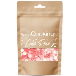 Décors sucrés rose mix rods & cœurs 70g