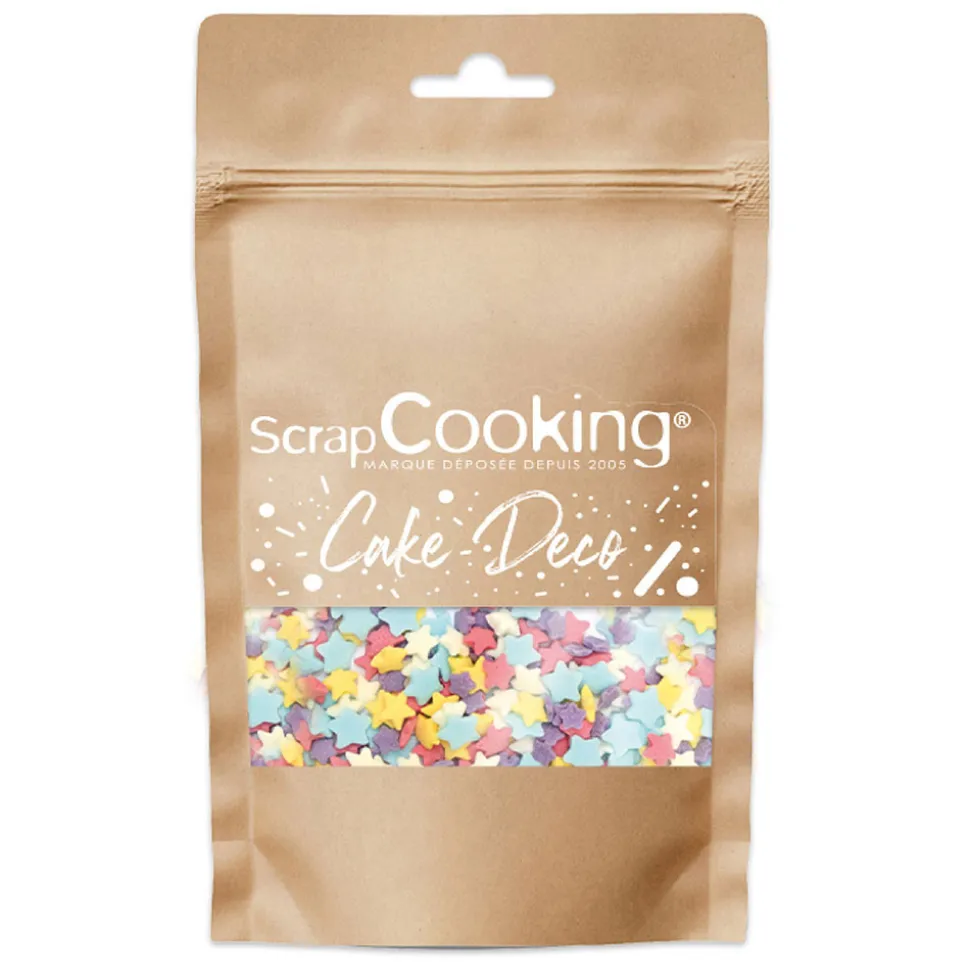 Décors sucrés étoiles rainbow 55g
